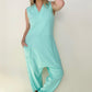 Zenana Solid Sleeveless Harem Jumpsuit