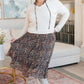 Piqued Interest Lace Trim V Neck Top