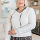 Piqued Interest Lace Trim V Neck Top