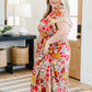 Please Don't Go Floral Midi Dress