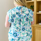 Possibly Maybe Floral Mock Neck Blouse