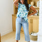 Possibly Maybe Floral Mock Neck Blouse