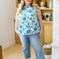 Possibly Maybe Floral Mock Neck Blouse