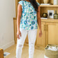 Possibly Maybe Floral Mock Neck Blouse