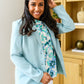 Possibly Maybe Floral Mock Neck Blouse