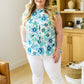 Possibly Maybe Floral Mock Neck Blouse