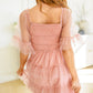 Pretty In Pink Tiered Dress
