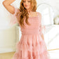 Pretty In Pink Tiered Dress