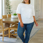 Pristine Puff Sleeve Top in White
