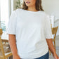 Pristine Puff Sleeve Top in White
