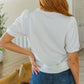 Pristine Puff Sleeve Top in White