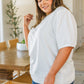 Pristine Puff Sleeve Top in White