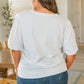 Pristine Puff Sleeve Top in White