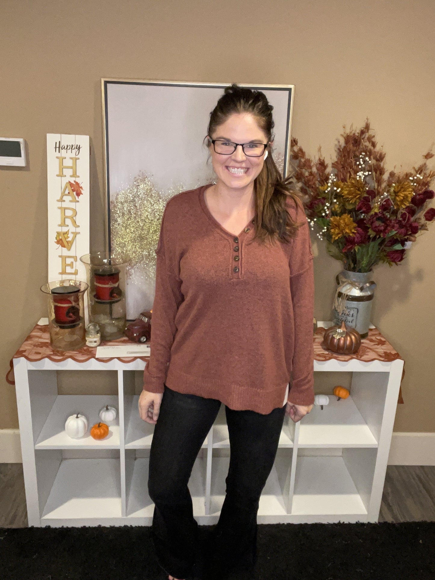 Rust Staccato Sweater