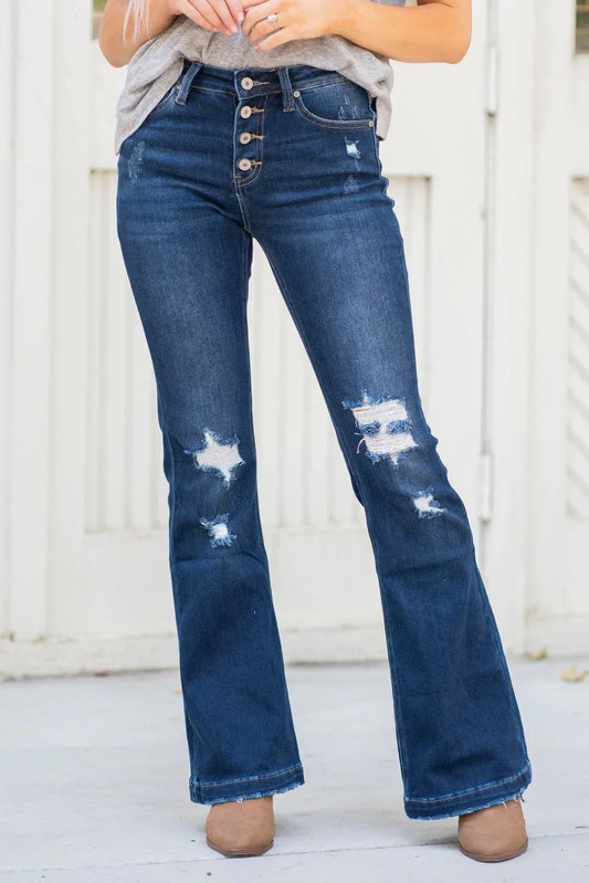 KanCan High Rise Button Fly Jeans