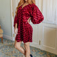 Regal Radiance V-Neck Velvet Dress