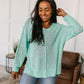 Relax With Me Knit Top in Aqua