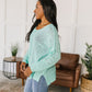 Relax With Me Knit Top in Aqua