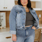 Reese Rhinestone Denim Jacket