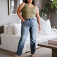 Relevant Ribbed Seamless Reversible Tank in Moss