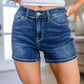 Riley Mid Rise Classic Denim Shorts
