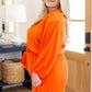 Roll With me Romper in Tangerine