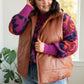 Persistence Pays Off Faux Leather Puffer Vest