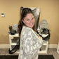 Leopard Knit Sweater Cardigan