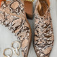 Sadie Ankle Boots In Snakeskin