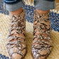 Sadie Ankle Boots In Snakeskin