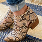 Sadie Ankle Boots In Snakeskin