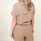 Gigio Flutter Hem Cotton Muslin Shorts with Cut Edge Detail