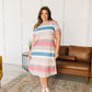 Simple Moments Striped T Shirt Dress