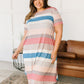 Simple Moments Striped T Shirt Dress