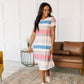 Simple Moments Striped T Shirt Dress