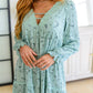 Sing Sweetly Lace Trim Floral Dress
