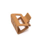 Small Square Claw Clip in Light Brown