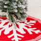 Snowflake Knit Tree Skirt