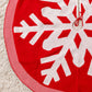 Snowflake Knit Tree Skirt