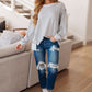 So Compelling Contrast Detail Pullover