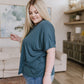 So Good Relaxed Fit Top in Dark Teal