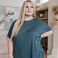 So Good Relaxed Fit Top in Dark Teal