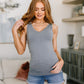 Standard Issue Seamless Longline Tank in Heather Grey