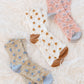 Star Design Socks In White