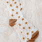 Star Design Socks In White