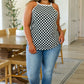 Start the Races Checkered Halter Top