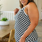 Start the Races Checkered Halter Top