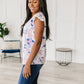 Still the One Lace Sleeve Floral Top