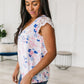 Still the One Lace Sleeve Floral Top
