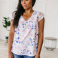 Still the One Lace Sleeve Floral Top